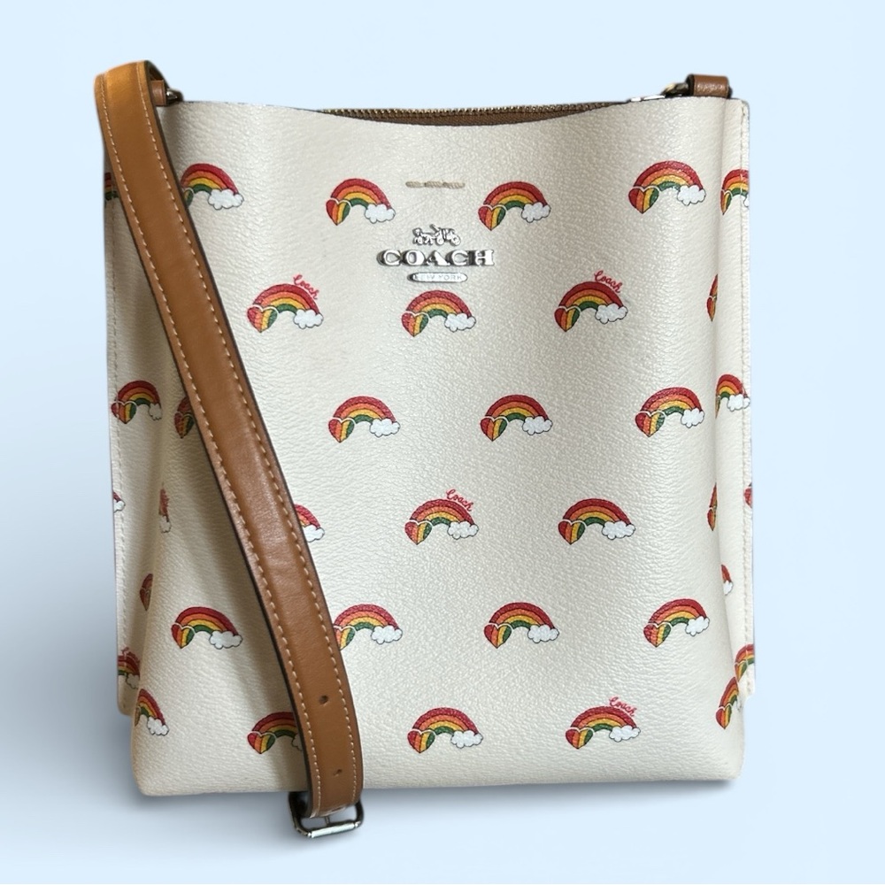 Coach Mollie Bucket Rainbow Print Crossbody Bag - PRIDE Release